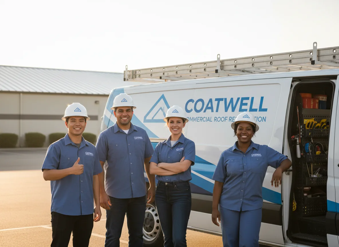 Commercial roof coating company in Viola, IL